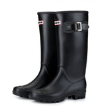Women High Warm Lined Rain Boots Anti-slip Waterproof Insulated Pull-on - Tania's Online Closet, LLC
