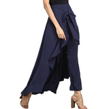 Women Palazzo Pants Ruffle Drawstring Trouser Elegant High Waist - Tania's Online Closet, LLC