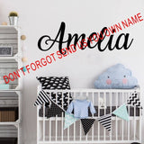 Name Wall Decal, Personalized  Wall Sticker, Boys  Girls  Decal, Nursery Decor, Vinyl Wall Decal - Tania's Online Closet, LLC