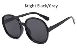 luxury round 2020 sunglasses woman Oversized female glasses gradient fashion - Tania's Online Closet, LLC