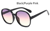 luxury round 2020 sunglasses woman Oversized female glasses gradient fashion - Tania's Online Closet, LLC