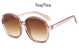 luxury round 2020 sunglasses woman Oversized female glasses gradient fashion - Tania's Online Closet, LLC