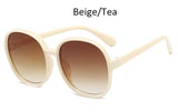 luxury round 2020 sunglasses woman Oversized female glasses gradient fashion - Tania's Online Closet, LLC