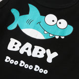 Cartoon Shark Toddler Kids Summer Tops+Shorts Outfits - Tania's Online Closet, LLC