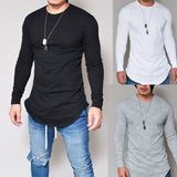 Men Slim Fit Long Sleeve Muscle Tee T-shirt Casual - Tania's Online Closet, LLC