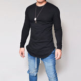 Men Slim Fit Long Sleeve Muscle Tee T-shirt Casual - Tania's Online Closet, LLC