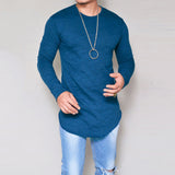 Men Slim Fit Long Sleeve Muscle Tee T-shirt Casual - Tania's Online Closet, LLC