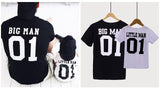 Interesting Pattern t shirt For Father Son Matching Clothe Dad kid mini Me Little Big Man Summer Tops Family Matching Outfits - Tania's Online Closet, LLC