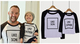 Interesting Pattern t shirt For Father Son Matching Clothe Dad kid mini Me Little Big Man Summer Tops Family Matching Outfits - Tania's Online Closet, LLC