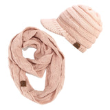 ponytail beanies & scarf set - Tania's Online Closet, LLC