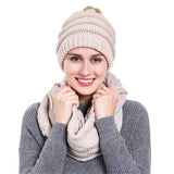ponytail beanies & scarf set - Tania's Online Closet, LLC
