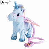 Electric Walking Unicorn Plush Toy Stuffed Animal  Electronic Music Unicorn - Tania's Online Closet, LLC