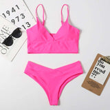 11 Colors Sexy Bikini 2021 High Waist Swimsuit - Tania's Online Closet, LLC