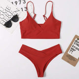 11 Colors Sexy Bikini 2021 High Waist Swimsuit - Tania's Online Closet, LLC