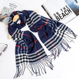 2020 Luxury Brand Men's Winter Plaid Scarf Cashmere shawls Scarves - Tania's Online Closet, LLC