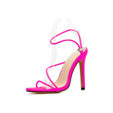 Women Sexy Thin Heels Sandals New Candy Color High Heel - Tania's Online Closet, LLC