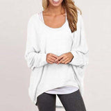 2020 Autumn Oversized Casual Loose Batwing Long Sleeve Top Women - Tania's Online Closet, LLC