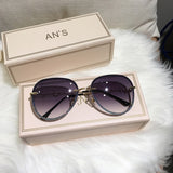 Diamond Sunglasses Female Brand Design Lens UV400 Women Pilot Sun Glasses - Tania's Online Closet