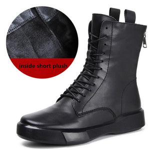 Genuine Leather Boots Women Winter Boots - Tania's Online Closet, LLC