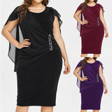 2020 Dress Casual Chiffon Plus Size Solid O-Neck Sleeveless Loose Dresses - Tania's Online Closet, LLC