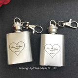 20PCS Customized wedding favor of 1oz stainless steel hip flask with bride and groom name engraved - Tania's Online Closet, LLC