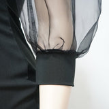 Plus Size Women Bodycon Dresses- Long Sleeve Knee Length - Tania's Online Closet, LLC