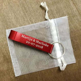 50pcs Personalized Engraved Bottle Opener Keychains-Wedding Gift Favors - Tania's Online Closet, LLC