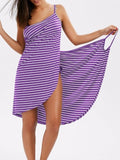 Women Sexy Beach V-Neck Sling Summer Cover Up Wrap  Dresses- Plus Size - Tania's Online Closet, LLC