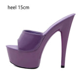 6 Color Woman Wedding Shoes Sandals-High-heeled 15cm Pumps - Tania's Online Closet, LLC