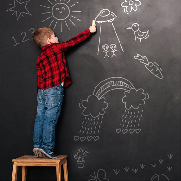 Draw Mural Decor Art Chalkboard Wall Sticker for Kids Rooms - Tania's Online Closet, LLC