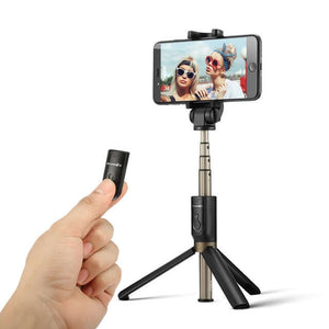 BlitzWolf BS3 Wireless bluetooth Selfie Stick Mini Tripod Extendable Foldable Monopod For iPhone & Samsung - Tania's Online Closet, LLC