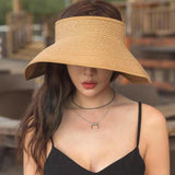 COKK Brand New  Summer Visors Cap Foldable Wide Large Brim Sun Hat - Tania's Online Closet, LLC