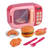 Children PretendSimulation Small Appliances Microwave Oven Tableware Kitchen Cooking Utensils Toys - Tania's Online Closet, LLC
