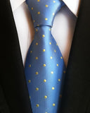 Classic 8cm Ties for Man 100% Silk Tie Luxury Tie for Men - Tania's Online Closet, LLC