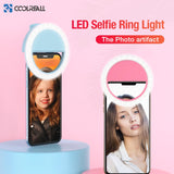 Coolreall LED Selfie Light Portable Mobile Phone Clip Lamp For iPhone and Samsung - Tania's Online Closet, LLC