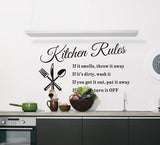 Removable Kitchen Words Wall Stickers Decal Home Decor Vinyl Art Mural - Tania's Online Closet, LLC