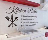 Removable Kitchen Words Wall Stickers Decal Home Decor Vinyl Art Mural - Tania's Online Closet, LLC