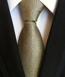 Fashion Neckties Classic Men's Ties Jacquard Woven 100% Silk Men Neck Ties - Tania's Online Closet, LLC