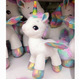 Giant Fantastic Unicorn Plush toy Rainbow Glowing Wings Stuffed Unicorn - Tania's Online Closet, LLC