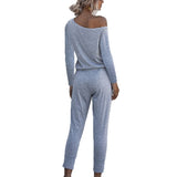 Knitted Casual Bodycon Sport Jumpsuit- Women - Tania's Online Closet, LLC