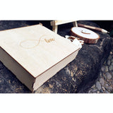 Guestbook Wedding Personalized Wedding Deco Custom Wood Guestbook Sign with Pen Set - Tania's Online Closet, LLC