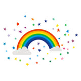 Rainbow Decal Bedroom Vinyl Art Mural Children Bedroom Nursery - Tania's Online Closet, LLC
