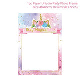 Unicorn Party Supplies photo booth - Tania's Online Closet, LLC