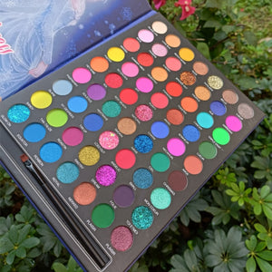 Eyeshadow Palette 48 Color Pressed Glitter Shimmer Matte -Neon Metallic Makeup - Tania's Online Closet, LLC