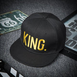 King Queen baseball cap-embroidery couples hip hop hats - Tania's Online Closet, LLC