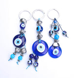 Lucky Eye Glass Evil Eye Keychain - Tania's Online Closet, LLC
