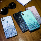 Luxury Bling Glitter Phone Case For iPhone- Transparent Cases - Tania's Online Closet, LLC