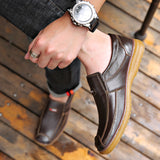 Men leather shoes-business casual genuine leather shoes leather - Tania's Online Closet, LLC