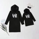 Mom and Daughter Matching Hooded Dresses - Tania's Online Closet, LLC