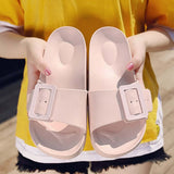 Beach Slippers Women Flat Solid Color Casual Shoes Outside Sandals Non-Slip Comfortable Sole - Tania's Online Closet, LLC
